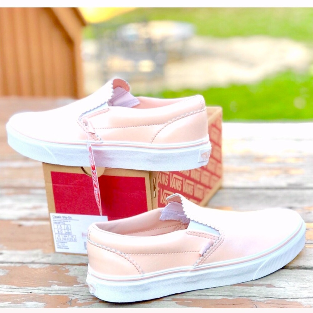 Restock NWT Vans Iridescent Pink Pearl Slip On - Picture 3 of 8